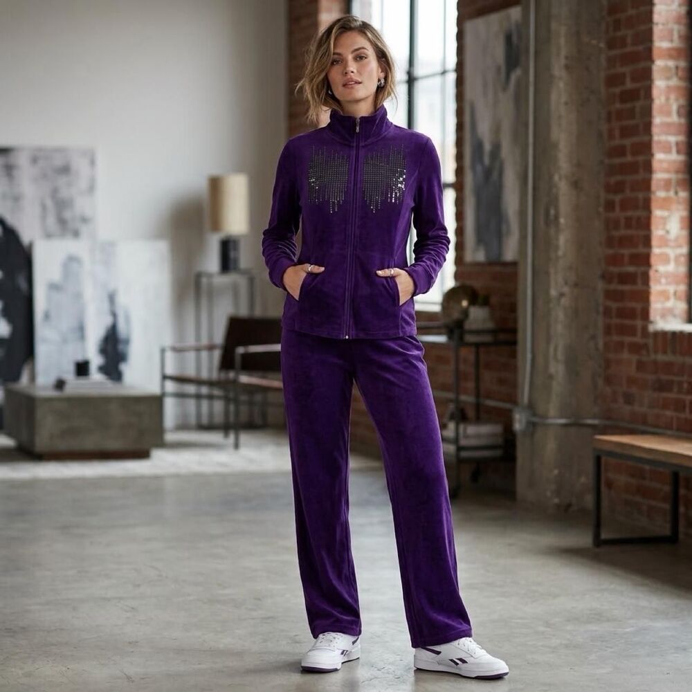 Unbranded Women's Purple Joggers-tracksuits